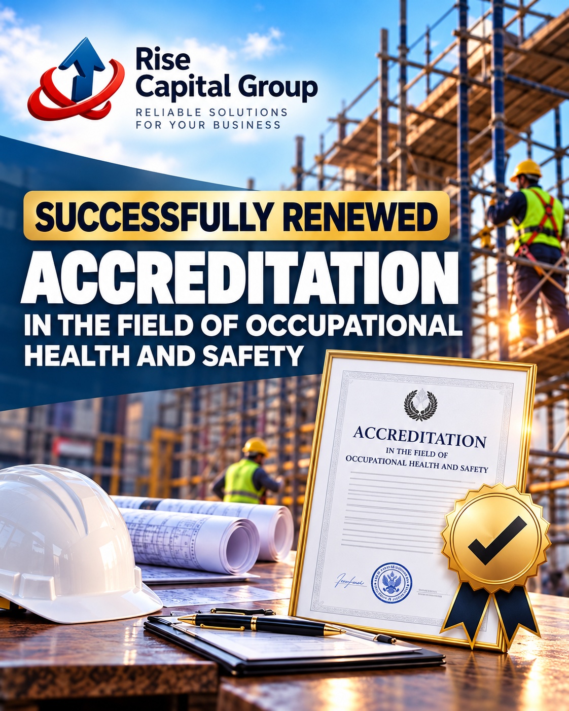 Rise Capital Group Successfully Renews Occupational Health and Safety Accreditation